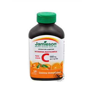 VITAMINA C MASTICABILE ARANCIA 500 mg JAMIESON 120 cpr